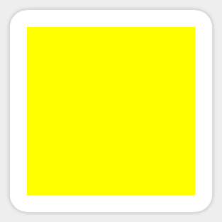 Bright Fluorescent Yellow Neon Sticker